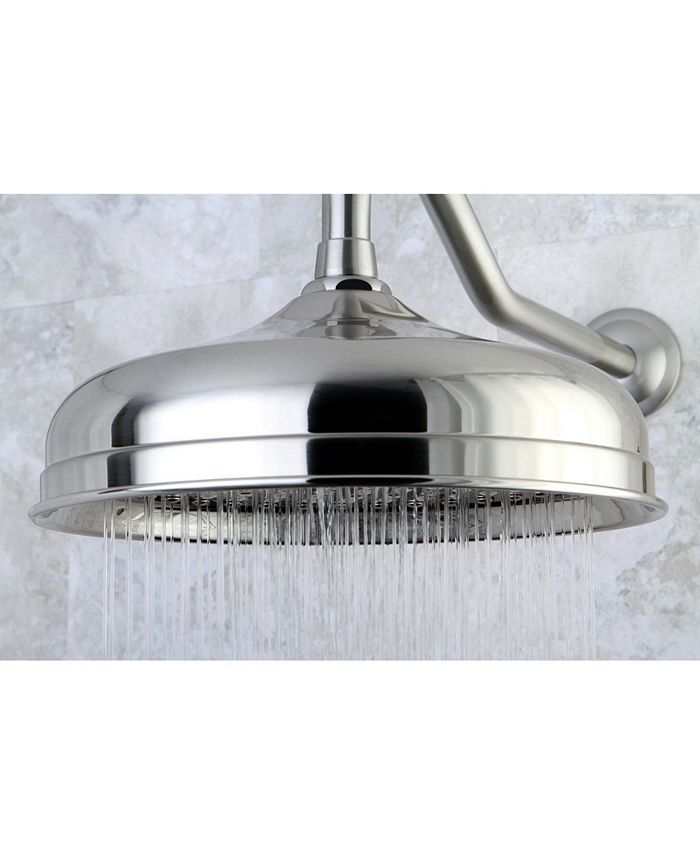 Kingston Brass - Victorian 10-Inch OD Raindrop with 127 Water Channels in Brushed Nickel