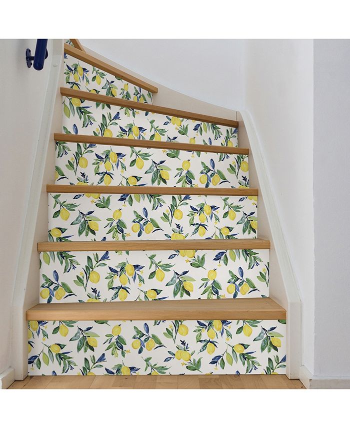 NuWallpaper 20.5" x 2592" Lemon Drop Peel Stick Wallpaper Macy's