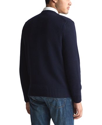 Polo Ralph Lauren Men's Royal Bear Wool Blend Sweater - Macy's
