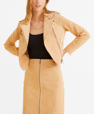 mango suede biker jacket