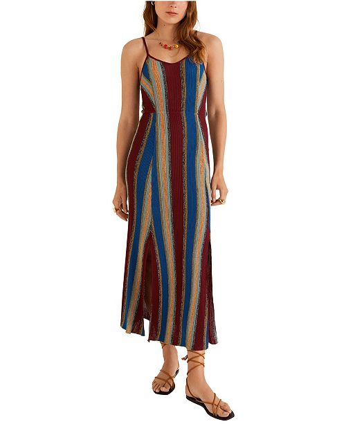 Mango Metallic Striped Dress Reviews Women Macy S