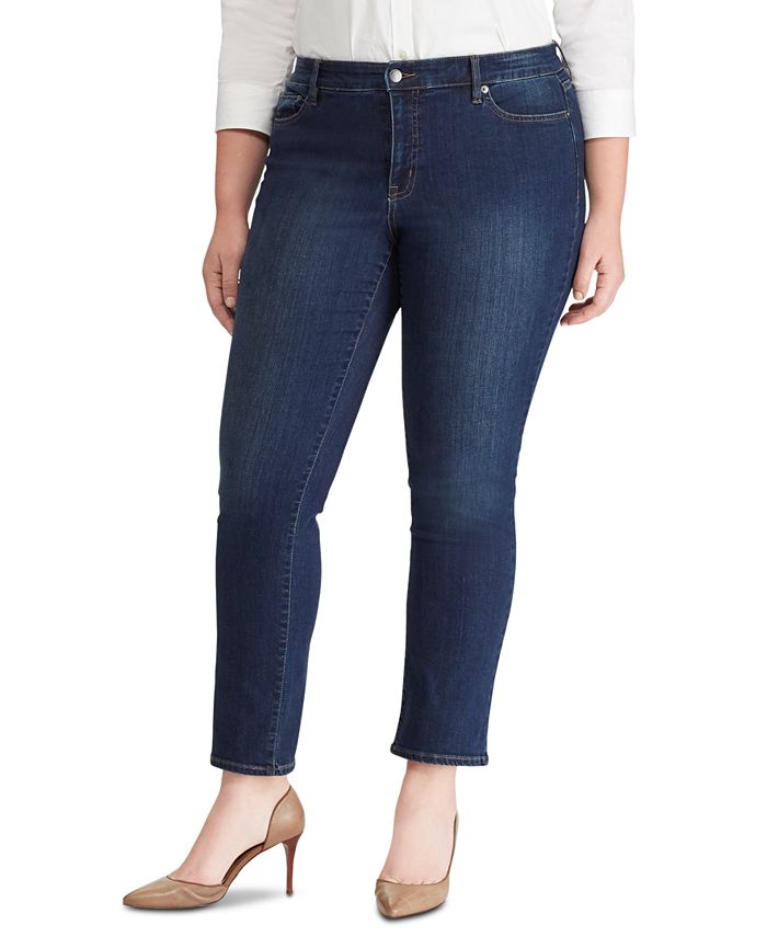 Ralph lauren premier 2025 straight curvy jeans