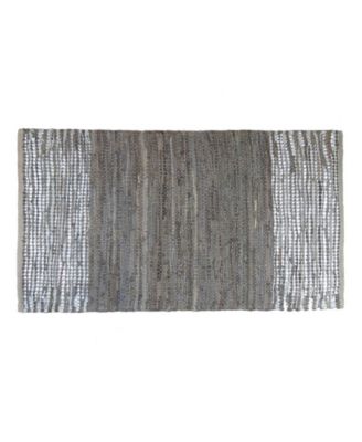 BCBGMAXAZRIA - BCBG MaxAzria Leather Metallic Accent Rug Collection