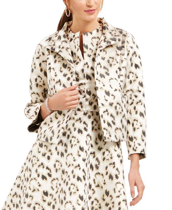 Natori Metallic Leopard Print Jacket Macy s