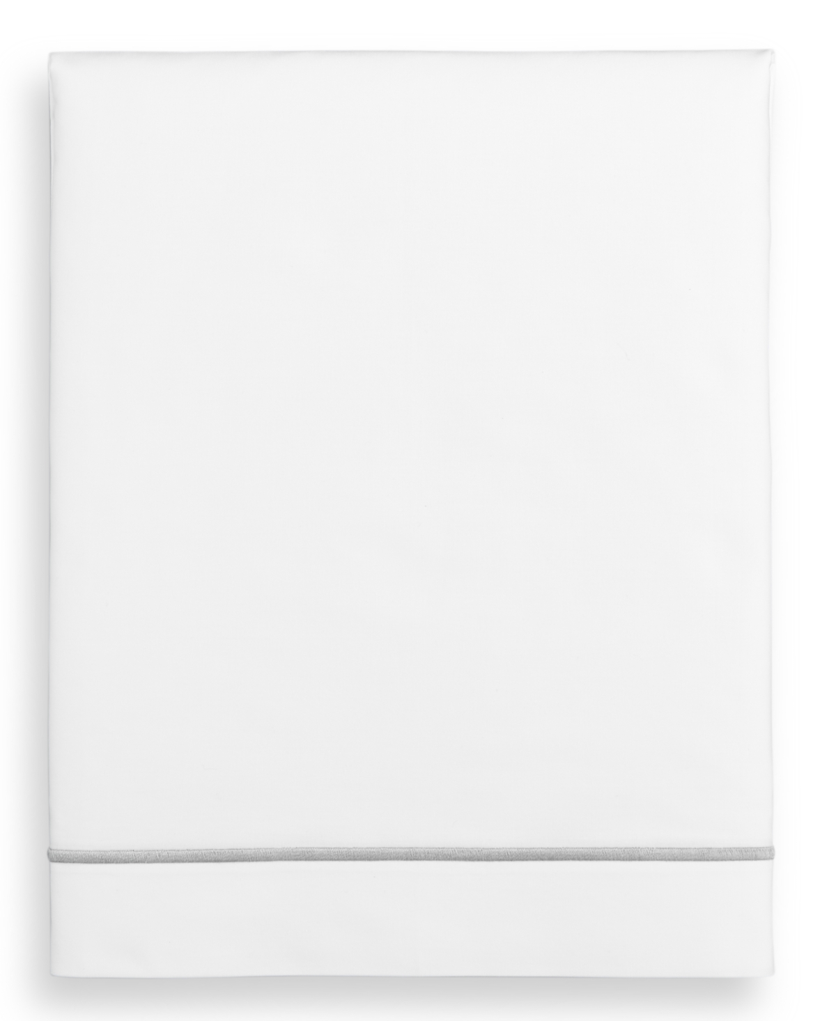 Hotel Collection Italian Percale 100% Cotton Flat Sheet, Twin, Exclusively At Macy's In Silver