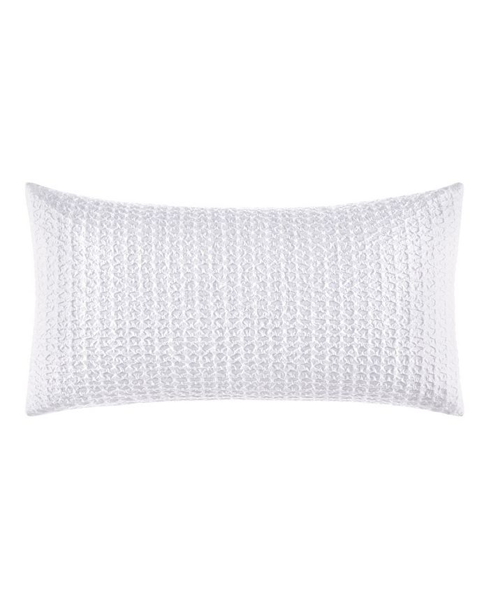 Laura Ashley Liana Waffle Decorative Pillow, 14" x 26" Macy's