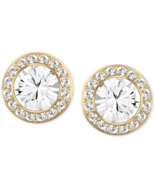 image of Swarovski Gold-Tone Crystal Stud Earrings