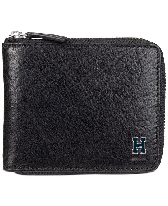 Tommy Hilfiger Men&#39;s RFID Zip Around Wallet & Reviews - All Accessories - Men - Macy&#39;s
