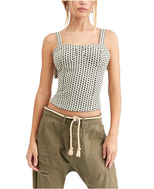 Free People Sunflower Tank Top Reviews Tops Juniors Macy S