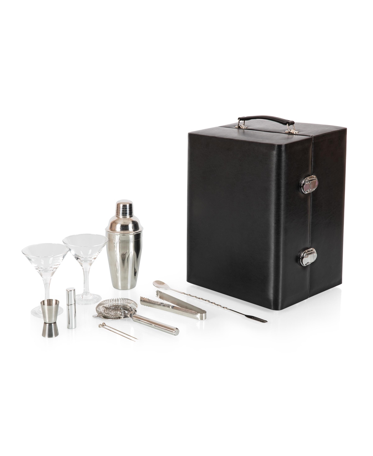 Legacy by Picnic Time Manhattan Cocktail Case and Bar Set - Black
