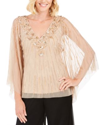 Adrianna Papell - Beaded Kaftan Top