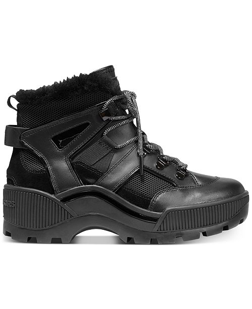 michael kors brooke mixed media boot