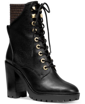 mk lace up boots