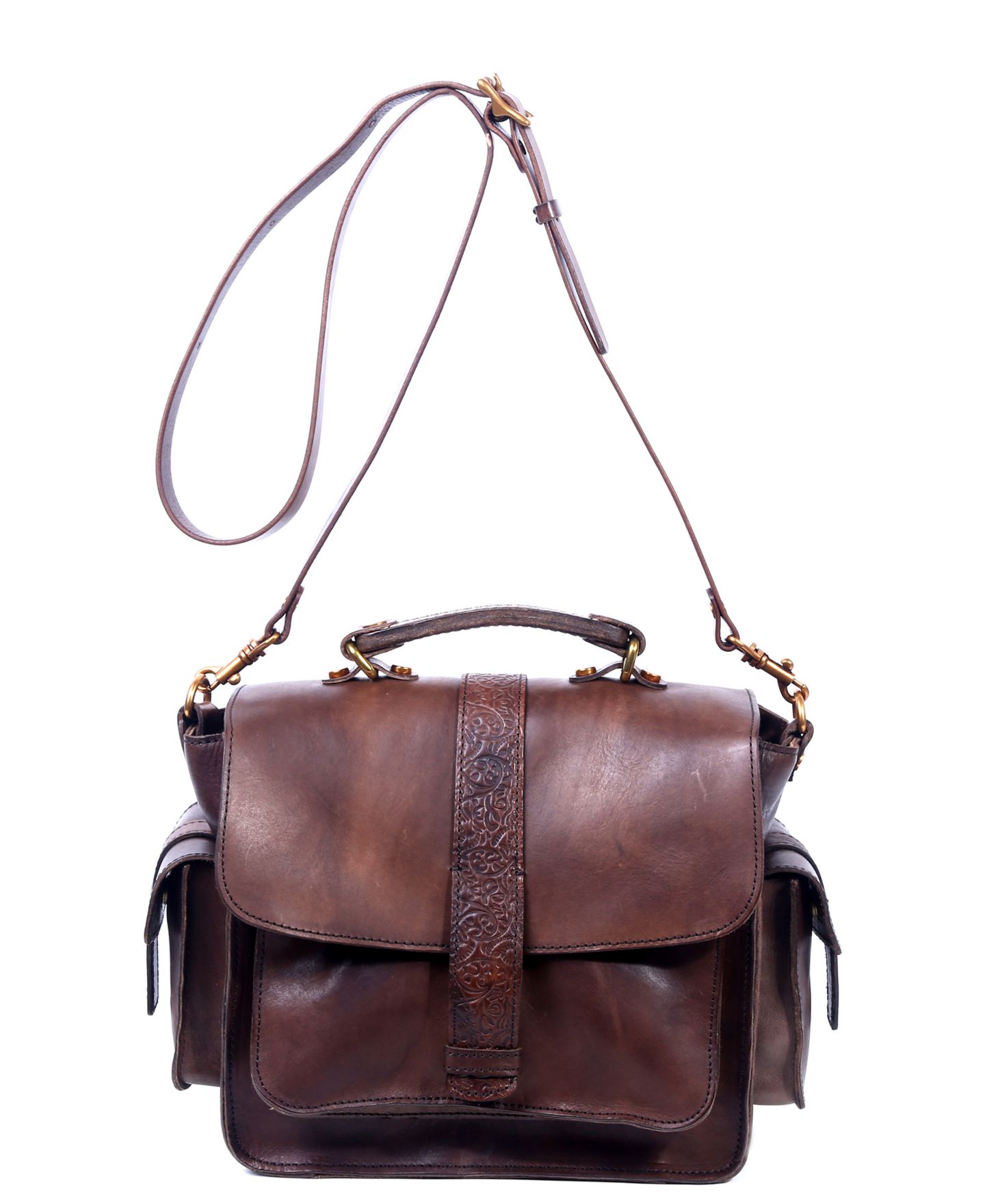 Женская сумка OLD TREND Genuine Leather Valley Breeze Crossbody, цвет: Серо-коричневый — фото 3