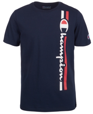 Champion Big Boys Vertical Logo Print T-shirt