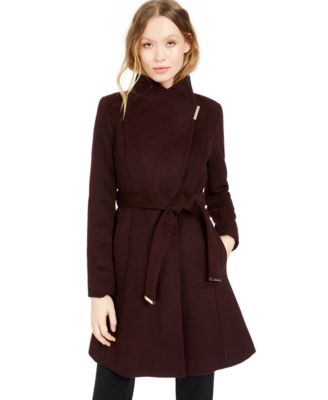 Asymmetrical Belted Coat, Created for Macy's