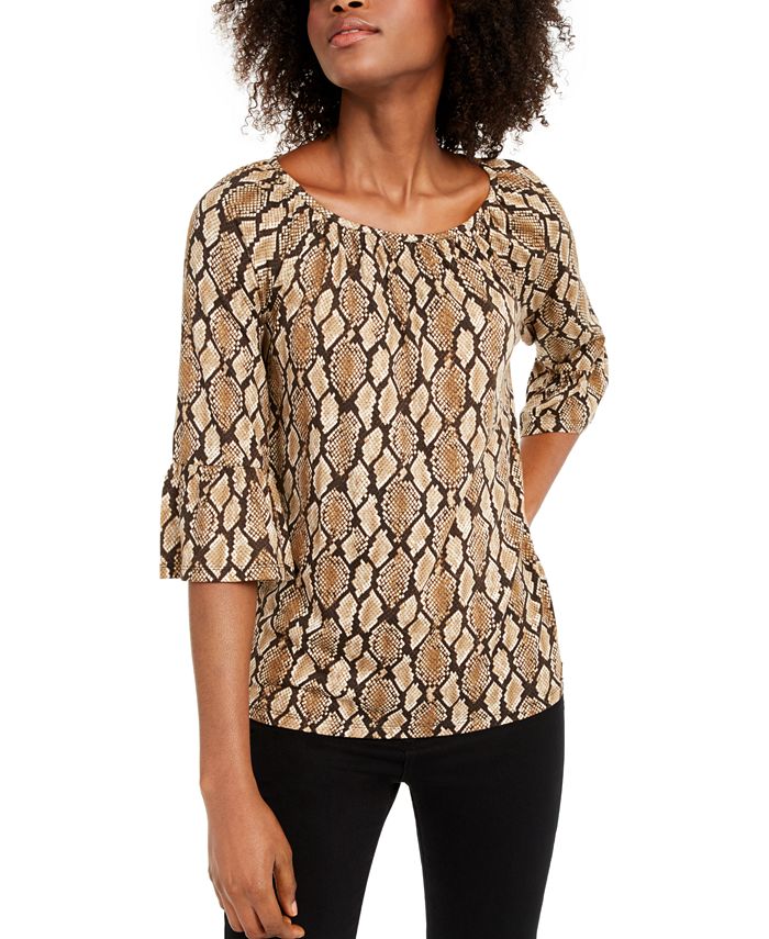Michael kors peasant blouse 2025