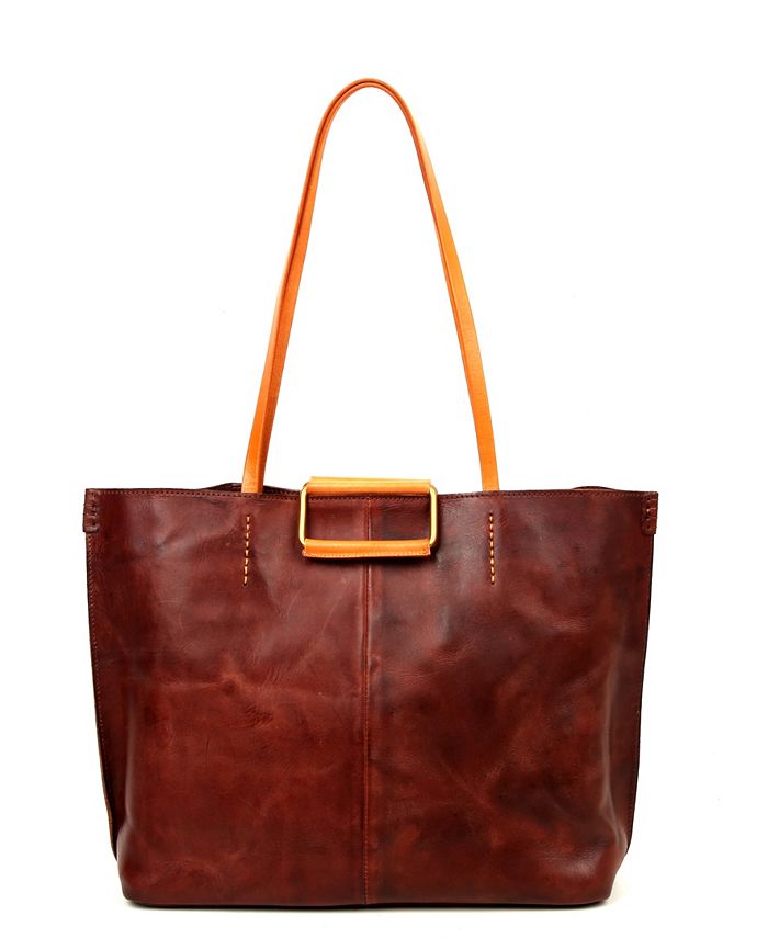 OLD TREND High Hill Leather Tote Bag & Reviews - Handbags & Accessories ...