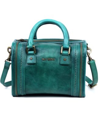 Mini Trunk Leather Top Handle Crossbody Bag
