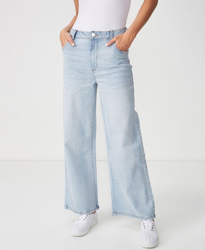COTTON ON High Wide Stretch Jean & Reviews - Jeans - Women - Macy's
