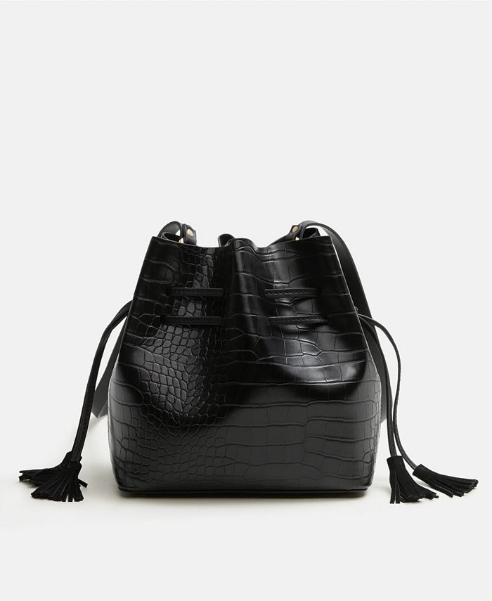 MANGO Croc-Effect Bag - Macy's