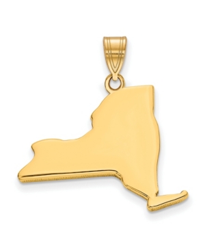 Macy's State Charm In 14k Yellow Gold In New York