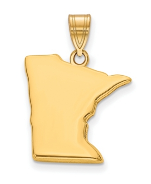 Macy's State Charm In 14k Yellow Gold In Minnesota