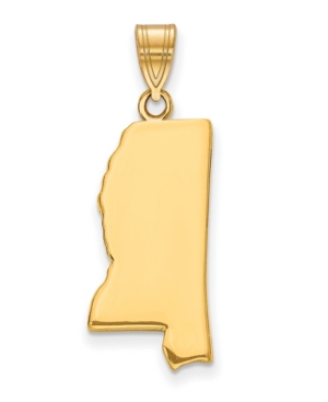 Macy's State Charm In 14k Yellow Gold In Mississippi
