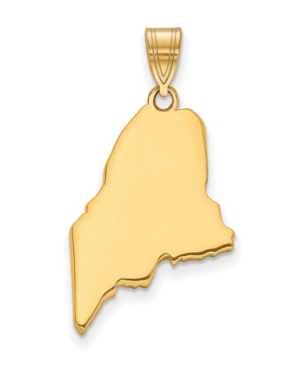 Macy's State Charm In 14k Yellow Gold In Maine