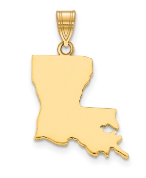 Macy's State Charm In 14k Yellow Gold In Louisiana