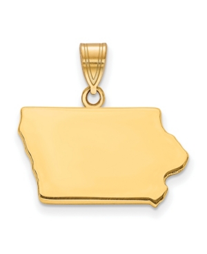 Macy's State Charm In 14k Yellow Gold In Iowa