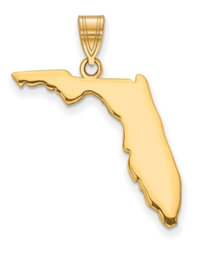 Macy's State Charm In 14k Yellow Gold In Florida