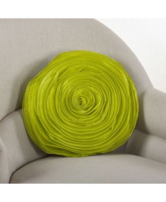 Rose Decorative Pillow, 16" Round