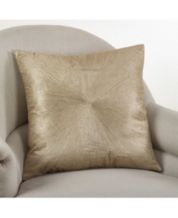 20x20 Oversize Textured Zig Zag Woven Down Filled Square Throw Pillow  Black - Saro Lifestyle