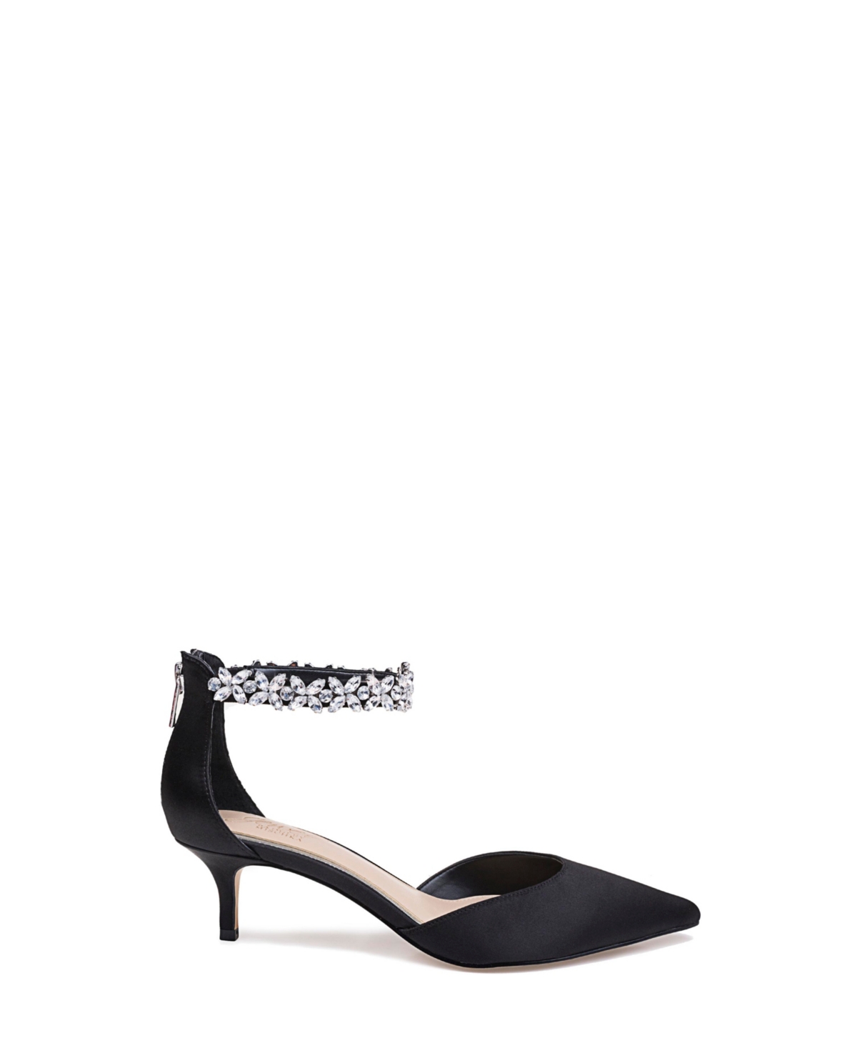 Jewel Badgley Mischka Women's Robles Kitten Heel Evening Pumps