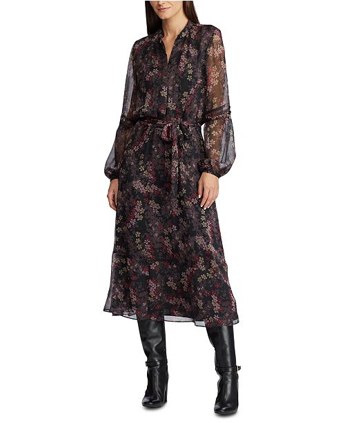 Lauren Ralph Lauren Petite Tie Belt Dress Reviews Macy S