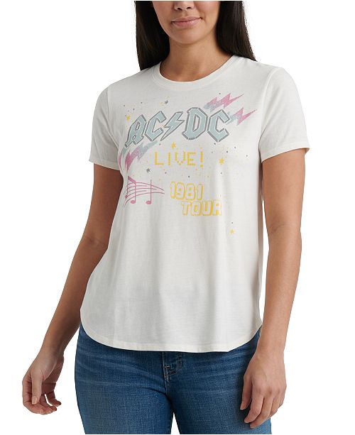 Lucky Brand Ac Dc Graphic T Shirt Reviews Tops Women Macy S