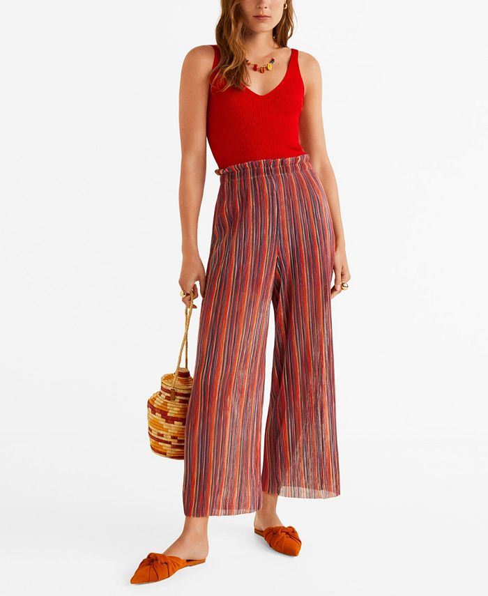 Striped discount knit pants