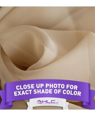 2 Pack Sheer Voile Window Curtain Sheer Panels