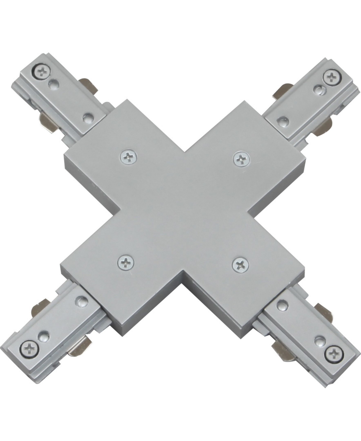 Volume Lighting "x" Connector 120v 1-circuit/1-neutral Track Systems In Gray