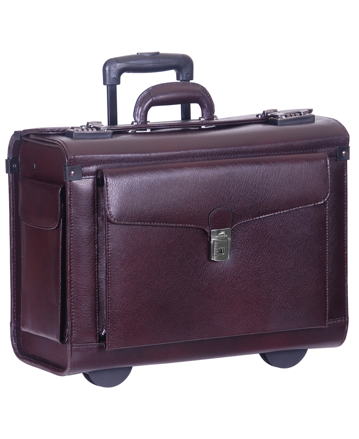 Business Collection Wheeled Laptop Catalog Case - Burgundy