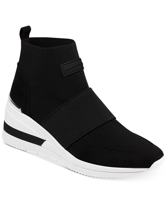 Marc Fisher Muscle Knit Wedge Sneakers - Macy's