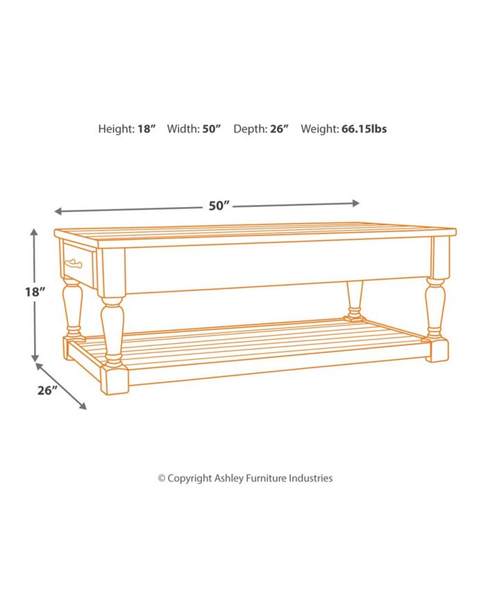 Signature Design By Ashley Ashley Furniture Shawnalore Coffee Table