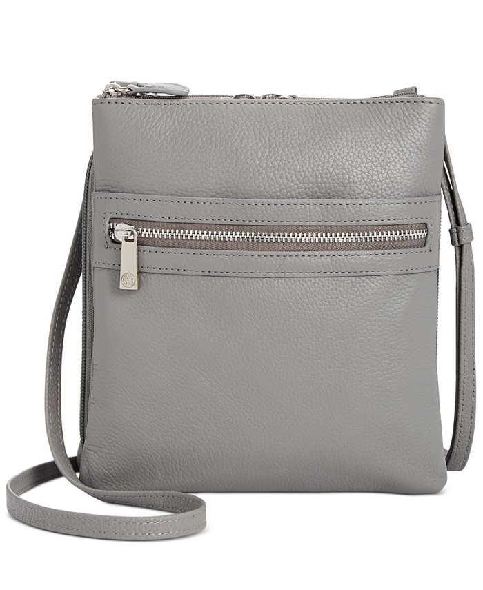 Giani Bernini TripleZip Pebble Leather Dasher Crossbody, Created for