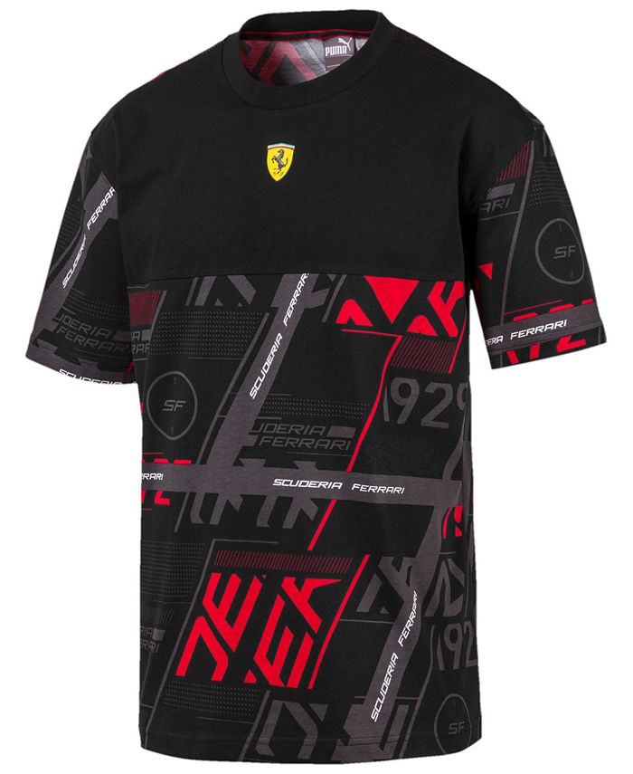 Puma Men's Ferrari Printed T-Shirt - Macy's