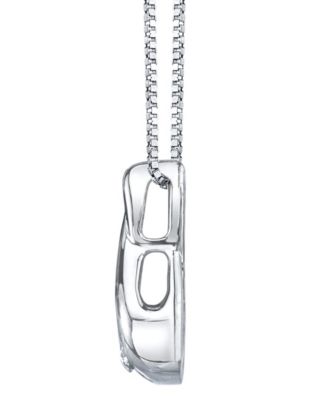 Diamond (1/10 ct. t.w.) Twist Pendant in 14k White or Yellow or Rose Gold