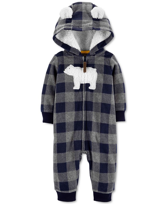 Carter's Baby Boys Hooded Fleece Polar Bear Jumpsuit & Reviews - All ...