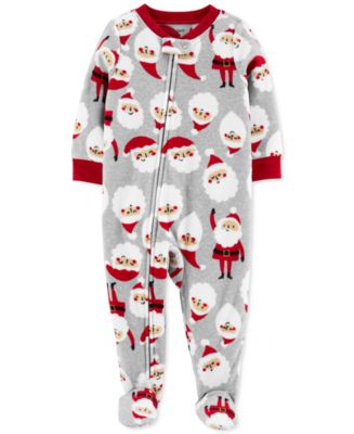 Carter's Toddler Boys Fleece Footed Santa Pajamas - Macy's