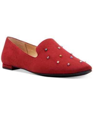 Katy Perry Allena Embellished Flats Women's Shoes In Mulberry