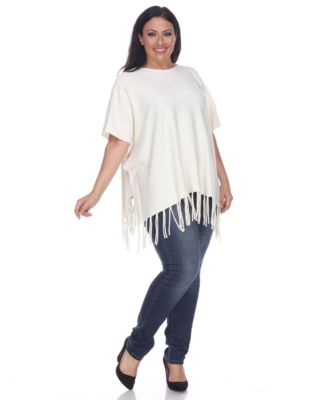 plus size white sweater